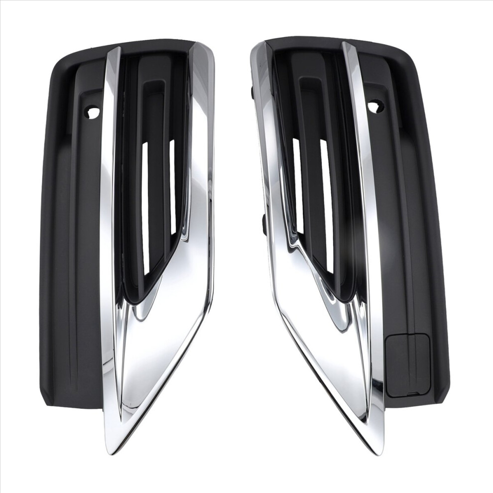 1Pair Front Lower Bumper Grilles Trim Chrome Cover Bezel31663515 31663514 For Xc90 2019-2022 31663539 31663540 4854139671633