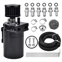 Universal Car Breathe Oil Catch Kit with Air Filter Collection Container Ventilation Pot