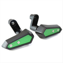 Motorcycle Frame Slider Engine Protective Guard Cover Falling Protection for Ninja500 Z500 2024 Black & Green