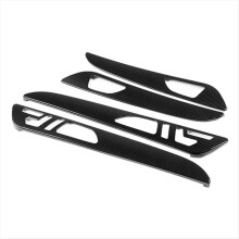 Carbon Fiber Car Interior Door Handle Panel Cover Trim Strip for W166 ML 2012-2015 GLS 2016-2019