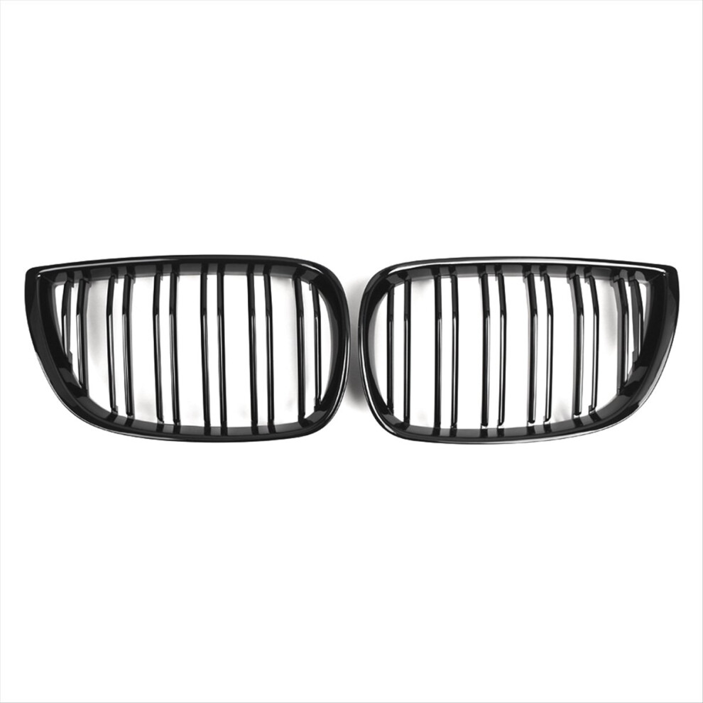 1Pair For E81 E87 1 Series Pre- 2004-2007 Front Kidney Grille Grill Gloss 51137077129 51137077130 Black 4854139645276