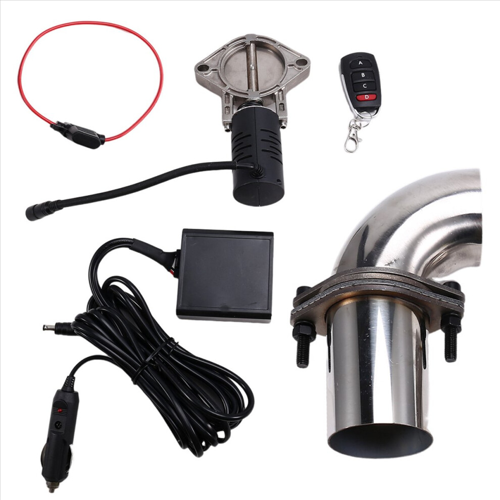 Exhaust Valve Muffler Cutout Kit Electric Pipe Set Wireless Remote Control System 63Mm 4854139647959