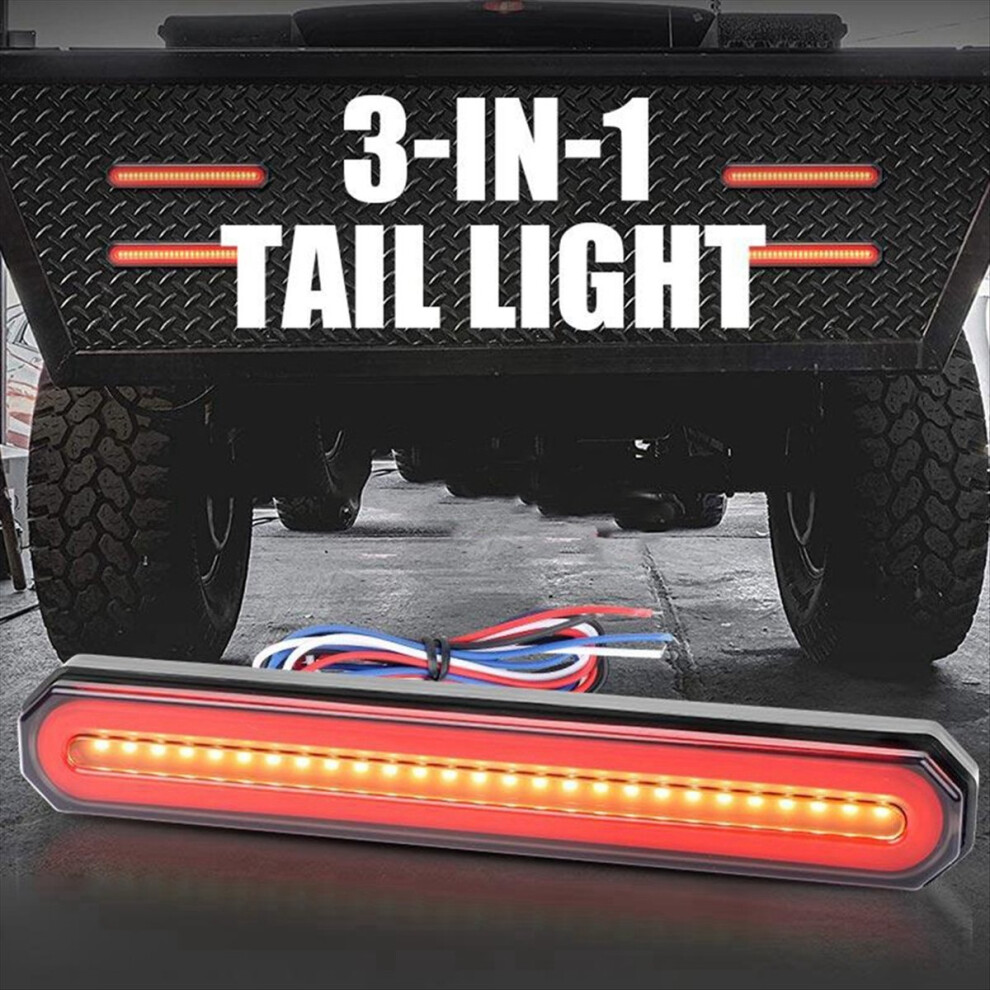 2X Oval 9 Inch Led Stop Turn Tail Brake S Truck Trailer Flowing Drl Lamp For Atv Utv Car Auto 12V 24V Light 4853114448901