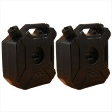 5L Liters Black Tank Can Car Motorcycle Spare Petrol Oil Backup Jerrycan - Canister with Lock & Key