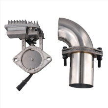 Electric Exhaust Cutout Valve with Flanged Pipes 12V Power Outlet Adjustment 63mm 2.5inch