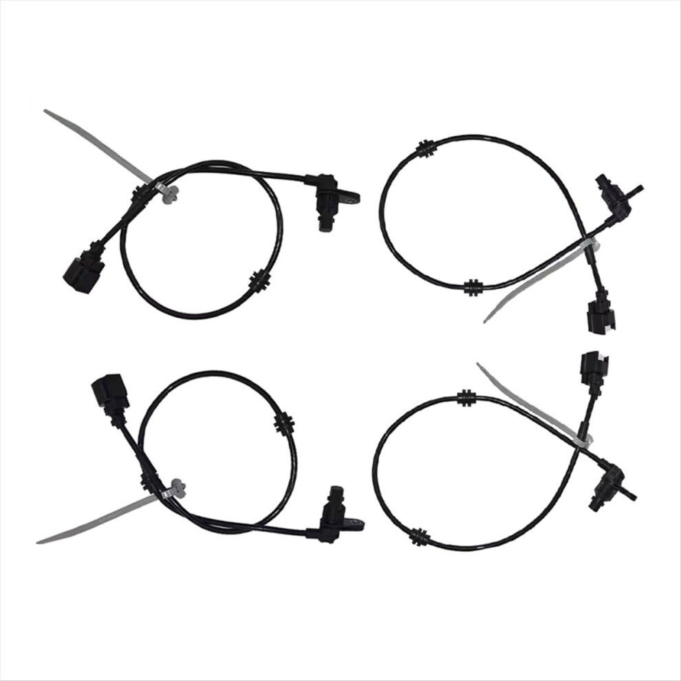 4Pcs Abs Wheel Speed Sensor 48930-34000 For Actyon Sport Ii Mpv 12-22 Korando 10-22 Suv 2.0 2.2 Black 4853114465991