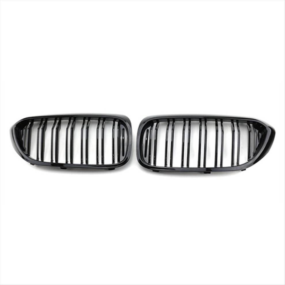 Car Double Slat Front Bumper Grille For 5 G30 G31 G38 530I 540I 2018-20120 Middle Light 4853114471626