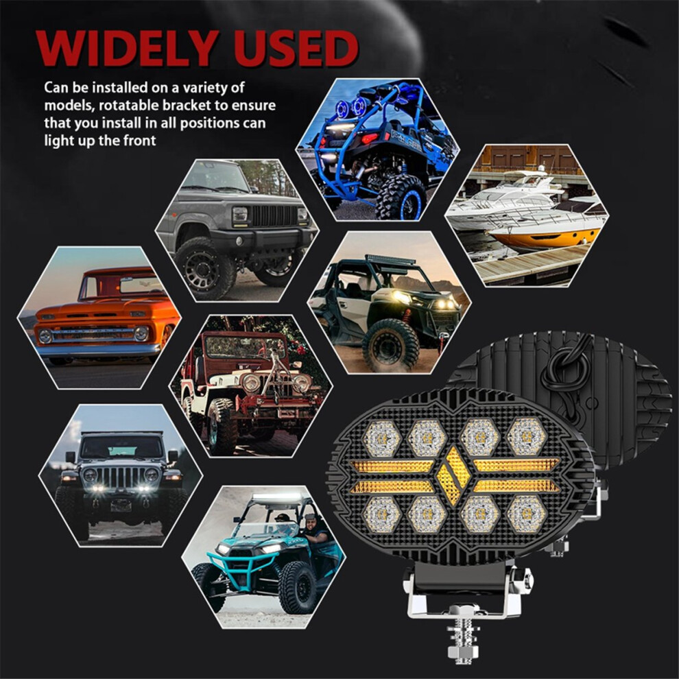 Oval 5.5 Inch Car Led Work Lights Day Running For Truck Atv Utv Suv Motorcycle Cart Trailer Boat 4853114474368