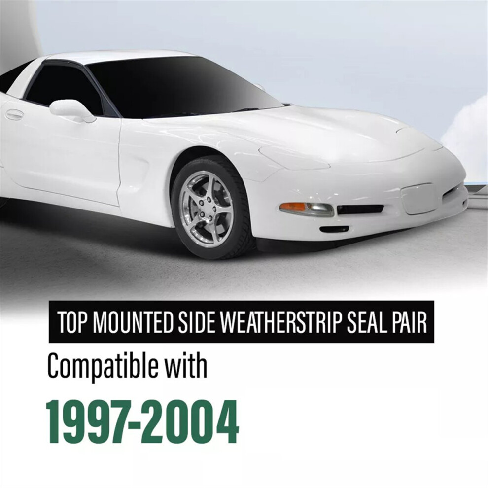 Front & Rear Top Mounted Side Weatherstrip Seal 10313370 10313371 Fit For 1997-2004 4853114477802
