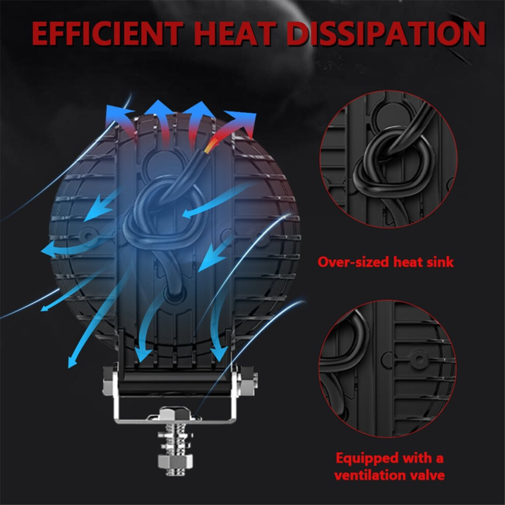 4 Inch Car Led Work Lights Flash Spotlights Day Running For Truck Atv Utv Suv Motorcycle Cart Trailer Boat 4853114474405