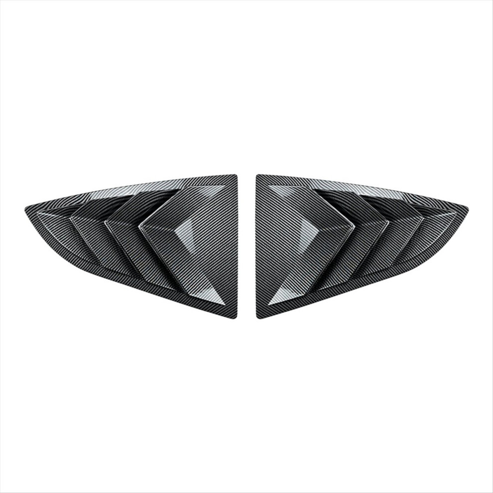 Car Rear Triangular Window Louvers Shutters Blinds Cover Trim For Gr86 Brz 2022+ Carbon Fiber Pattern 4853114468534