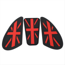 Motorcycle Motor Sticker Gas Tank Protector Sheath Knee Pad Grip Anti-Slip Decal for T100 T120 Black & Red