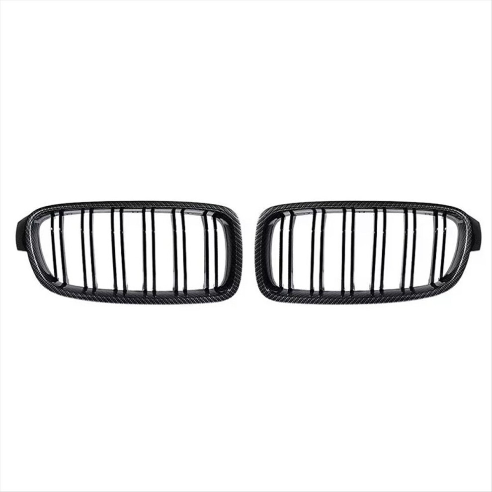 Front Bumper Grills Dual Line Kidney Grille Racing For 3 Series F31 F30 320I 325I 328 2012-2019 A Light 4853114493093