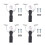 4Pcs Car Engine Variable Timing Solenoid Valve for Super Duty 2010-2023 BR3Z-6M280-E 8
