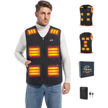 Electric Heated Jacket Vest with Power Bank