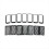 10x Front Grille Insert Ring Mesh Trim Cover Kit for Grand 2014-2016 6