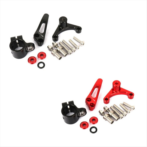 Motorcycle Damper Stabilizer Bracket Steering Mount Kit for 939 950 2018-2025 Red 2