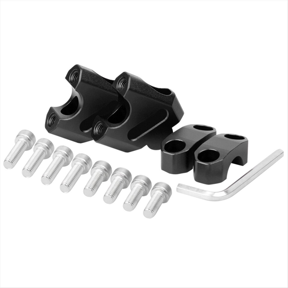Motorcycle 22Mm Handle Riser Bar Kit Height Increasing Base Increase And Backward Shift For Black 4853114415255