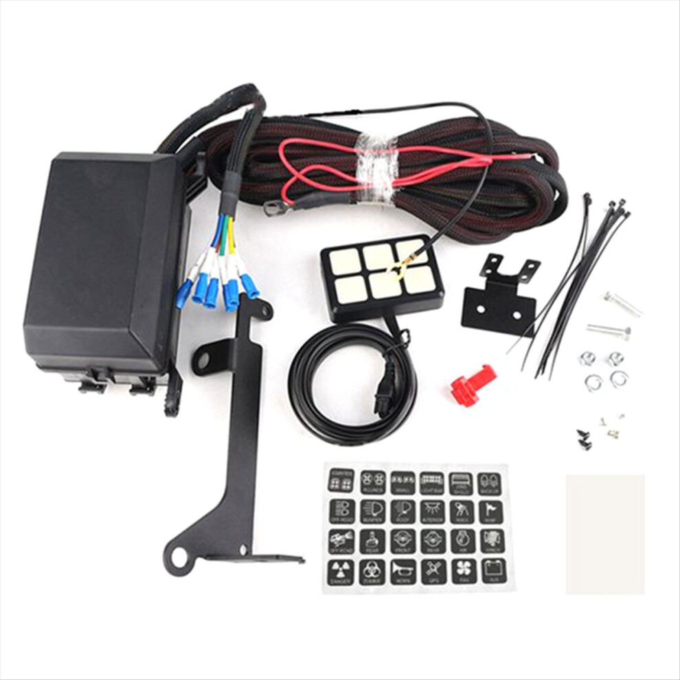 Car 6 Gang Switch Panel Relay System Circuit Control Box For Boat Auto Parts 4852829102177