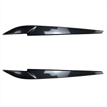 Car Front Headlight Eyebrow Lamp Brow Cover Trim for X5 F15 X6 F16 2014-2018 Auto Accessories Carbon Fiber