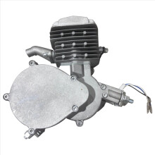 80CC 2-Stroke Bicycle Engine Kit 26inch-28inch Bikes 1.85KW 5500RPM CDI Motor Motorized Bike Conversion Silver