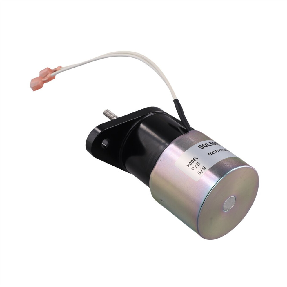 Engine Actuator Pump 12V Shutoff Valve Solenoid 0250-12A2uc11s3 For Excavator Black/Silver 4852829117263