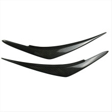 Car Front Headlight Eyebrow Head Light Eyelid Carbon Fiber Trim for 2022-2025