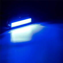 50W 42 LEDs Boat Transom Light Stainless Steel Waterproof Marine Underwater Pontoon Lamp Universal,Blue