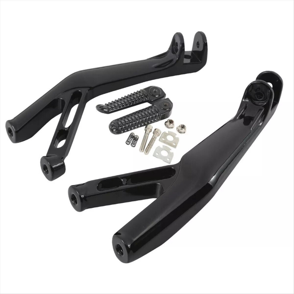 Motorcycle Rear Passenger Foot Pegs Bracket For Yzf R1 R1s R1m 2015-2024 Black 4852829132419
