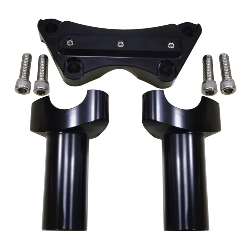 4Inch Tall Handlebar Risers Top Clamp Fit For 1Inch Bar Sportster Dyna Fxdwg Fxdl 4852829136684