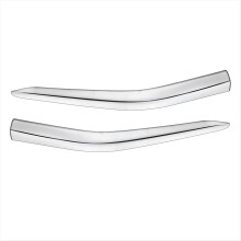 For Alphard 40 Series 2023+ Front Bumper Lip Angle Diffuser Splitter Spoiler Protector Silver