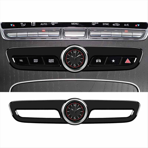 Automobile Central Control Clock Decoration for Black Car Interior Decoration,A 2