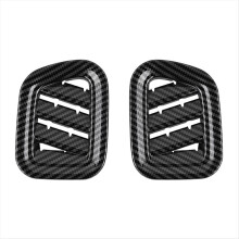 For SPACIA 2017-2022 Car Front Air Vent Dashboard A/C Outlet Frame Cover Trim Carbon Fiber Pattern RHD