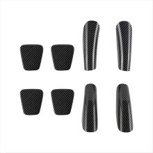 For ALPHARD 40 Series 2023+ Car Carbon Fiber Middle Door Armrest Decorative Patch Interior Accessories