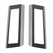 For ALPHARD VELLFIRE 40 Series 2023+ Carbon Fiber Car Middle Row Air Outlet Trim Frame Interior Accessories