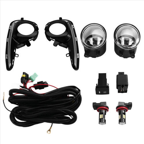 Car Front Bumper Light Fog Set Assembly for 2018-2020 2