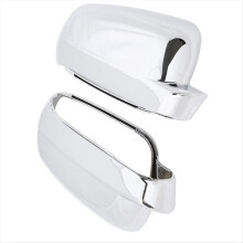 Car Side Wing Mirror Cover Rearview Shell 1K0857537 1K0857538 for Golf 5 MK5 5.5 6 Silver Plating