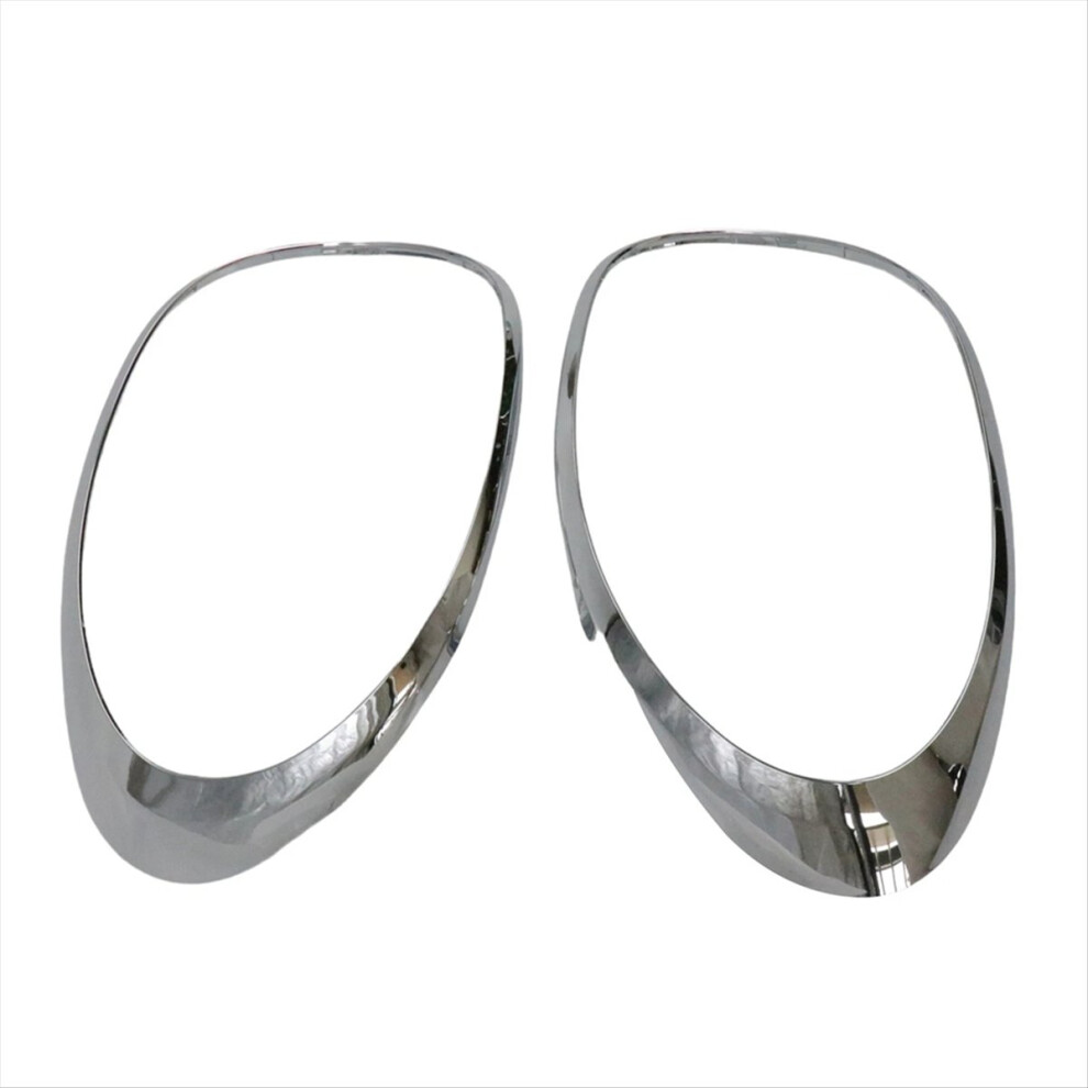 Left+Right Chrome Taillight Surround Cover Trims For 500L 2014 - 2020 68235996Aa 68235995Aa Silver 4854248414367