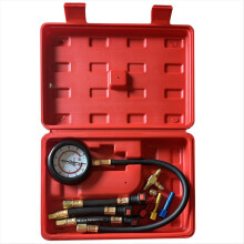 Pressure Tester Kit 0-100PSI 3-Size Adapters Pump for Car Truck Motorcycle