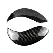 Car Front Headlight Eyebrow Head Light Eyelid Carbon Fiber Trim for Mini F54 F55 F56 F57 F60