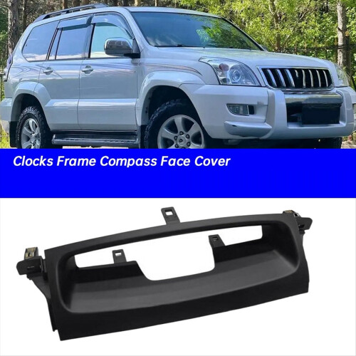 Car Dashboard Clocks Frame Compass Face Cover for Prado LC120 2003-2009 Digital Clock Display Panel 2