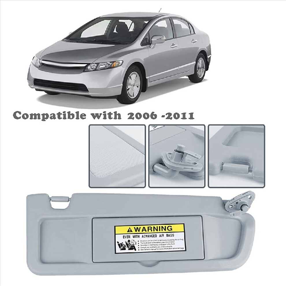 Istovo Right Passenger Side Sun Visors For 2006-2011 Visor Assembly 83230-A01zb