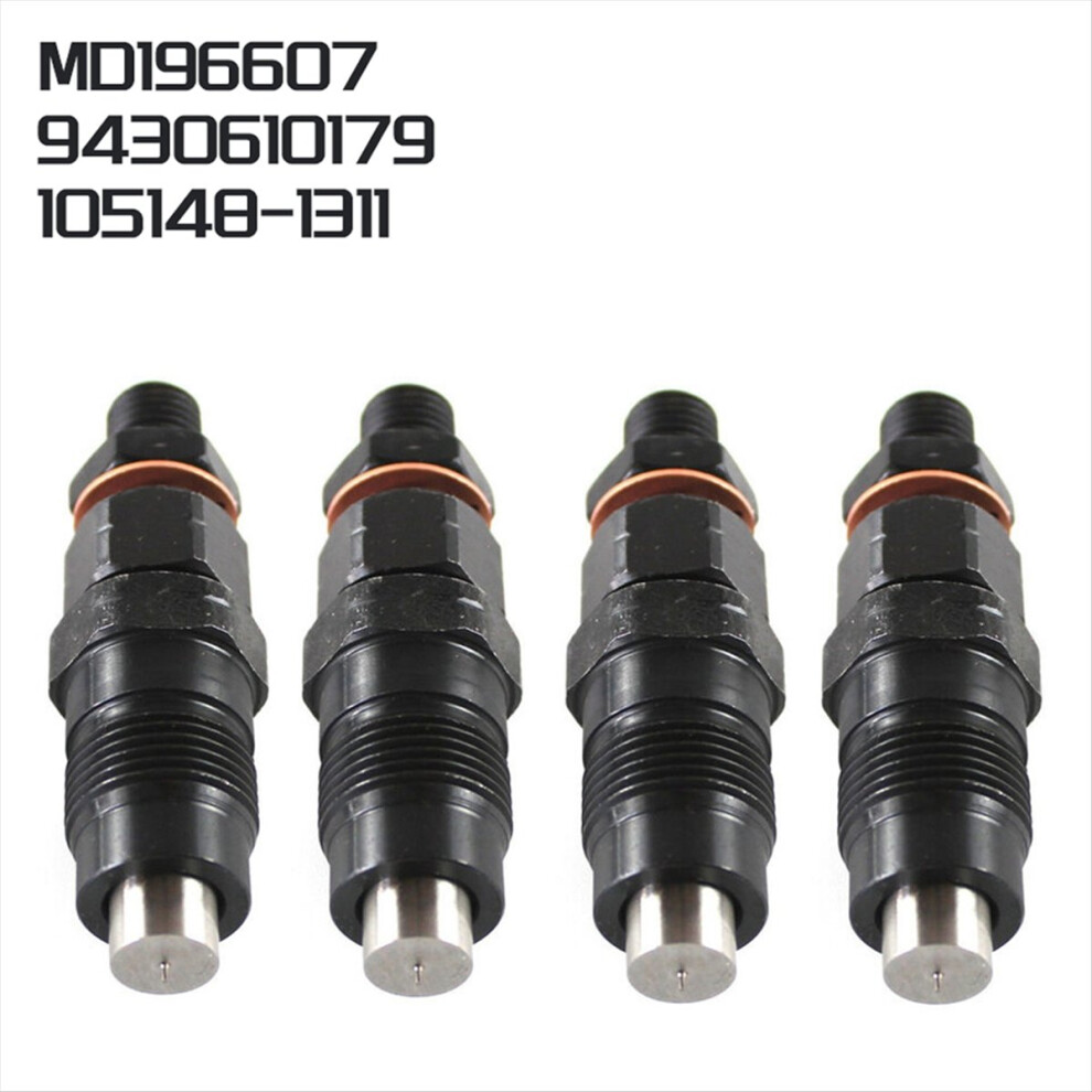 4Pcs Engine Injector Injection Nozzle For L400 L200 L300 Md196607 9430610179 105148-1311 Black 4853498923247