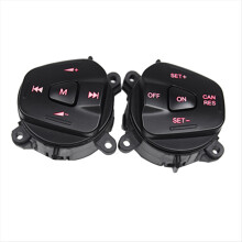 Car Red LED Steering Wheel Right Left Cruise Control Switch Button for Fiesta MK7 MK8 Escort 2013-2015