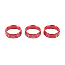 For BRZ / 86 2022 2023 Car Air Conditioning Knobs Switch Ring Trim Interior Accessories (Red)