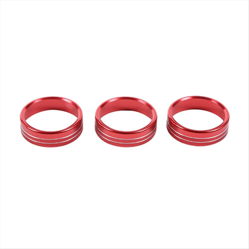 For BRZ / 86 2022 2023 Car Air Conditioning Knobs Switch Ring Trim Interior Accessories (Red)