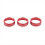 For BRZ / 86 2022 2023 Car Air Conditioning Knobs Switch Ring Trim Interior Accessories (Red) 2