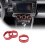 For BRZ / 86 2022 2023 Car Air Conditioning Knobs Switch Ring Trim Interior Accessories (Red) 8
