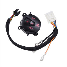 Car Red LED Steering Wheel Right Cruise Control Switch Button with Wiring for Fiesta MK7 Escort 2013-2015