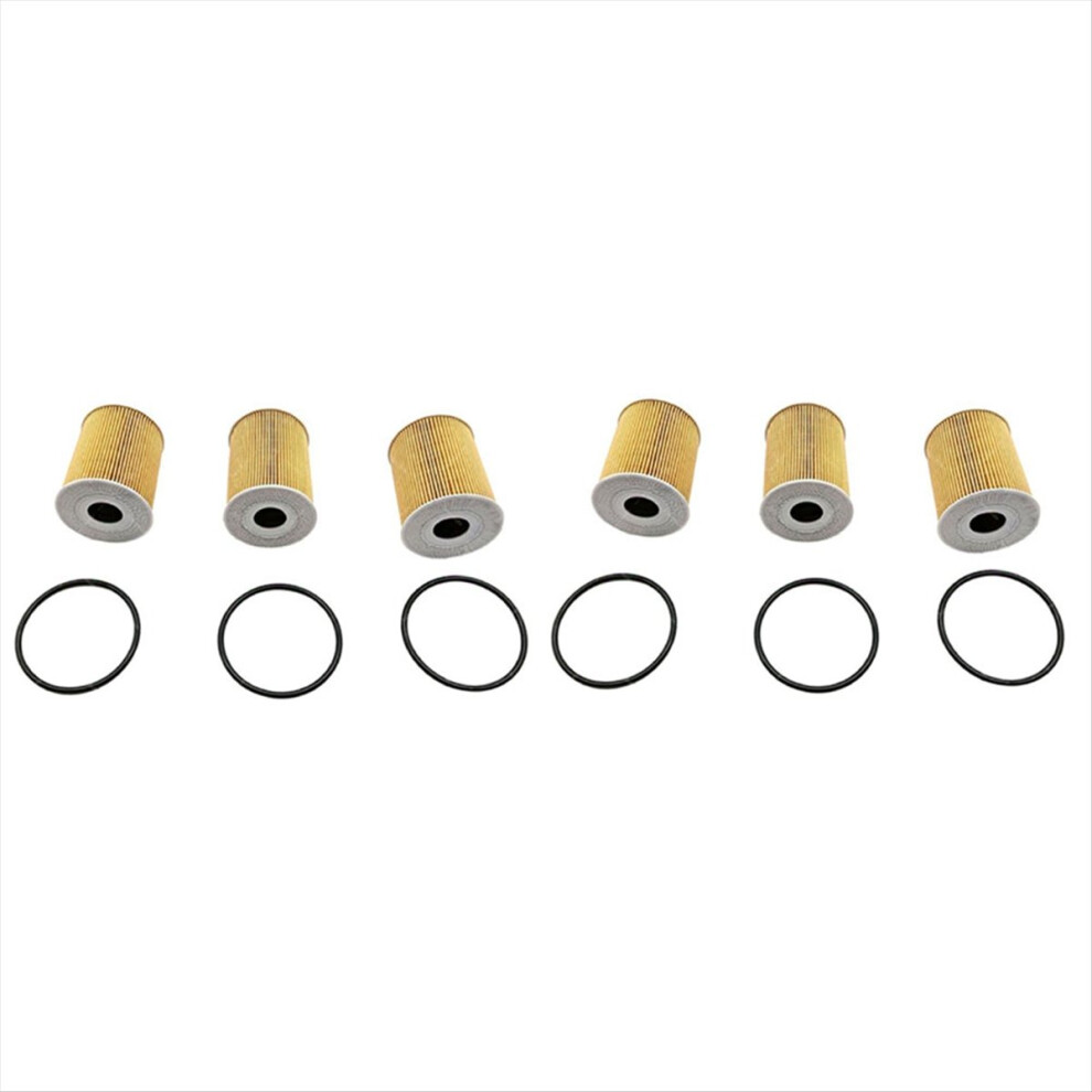 6Pcs Engine Motor Oil Filter Kit 94810722200 For 911 V6 V8 Yellow 4853498960945